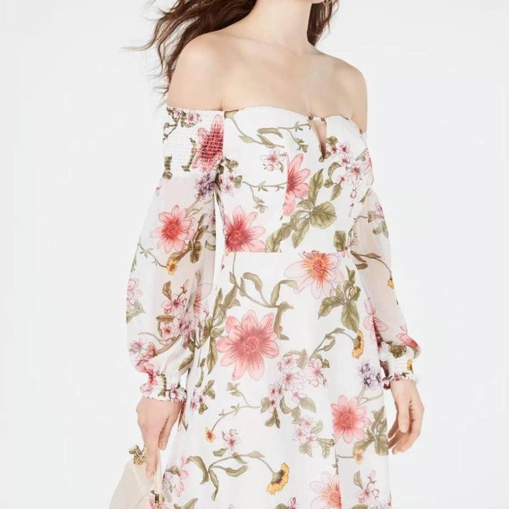 NWT  GUESS DRESS OFF THE SHOULDER